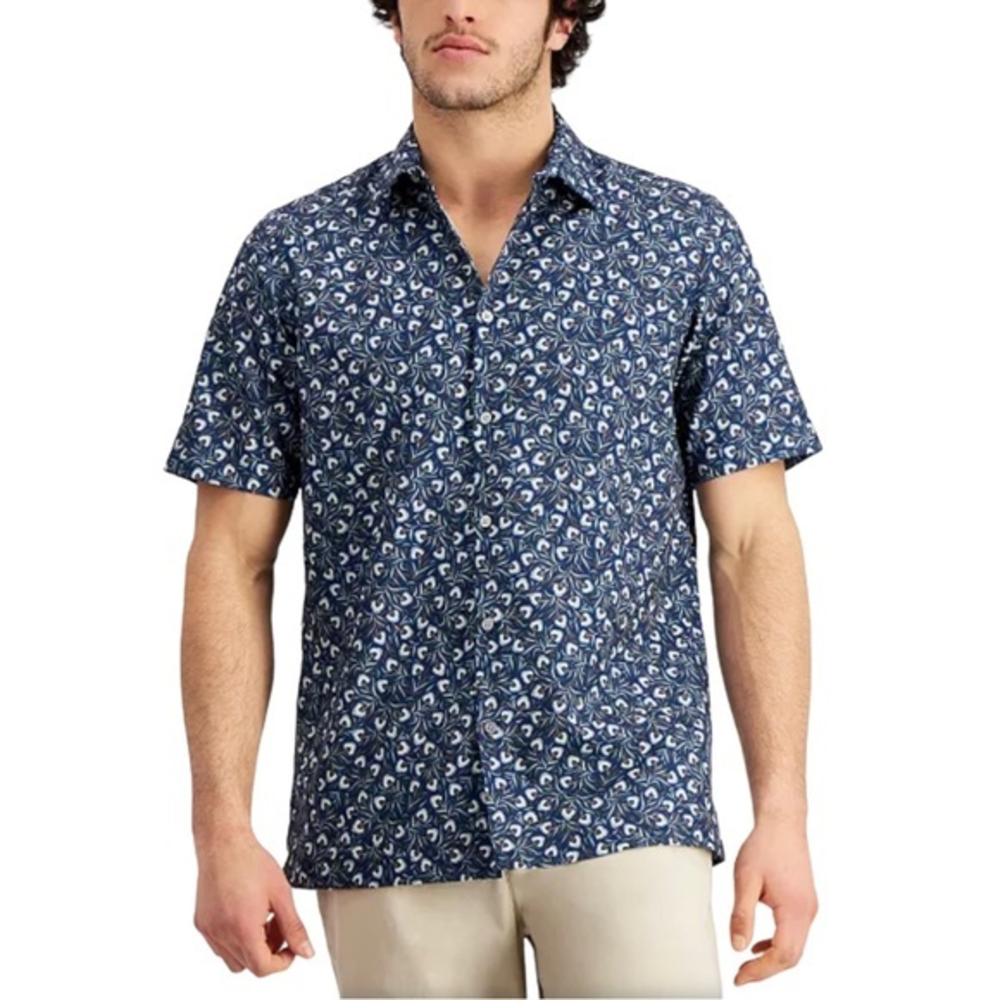 ALFANI Men's Floral-Print Shirt, Created for‎ Macy's Size XL. NWOT